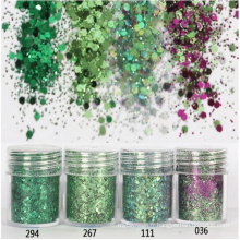 2020 Bright les plus mixtes Chunky Glitters pour l&#39;ornement Tous les festivals, Noël, maquillage comme nail art, rouge à lèvres, ombre à paupières, etc.